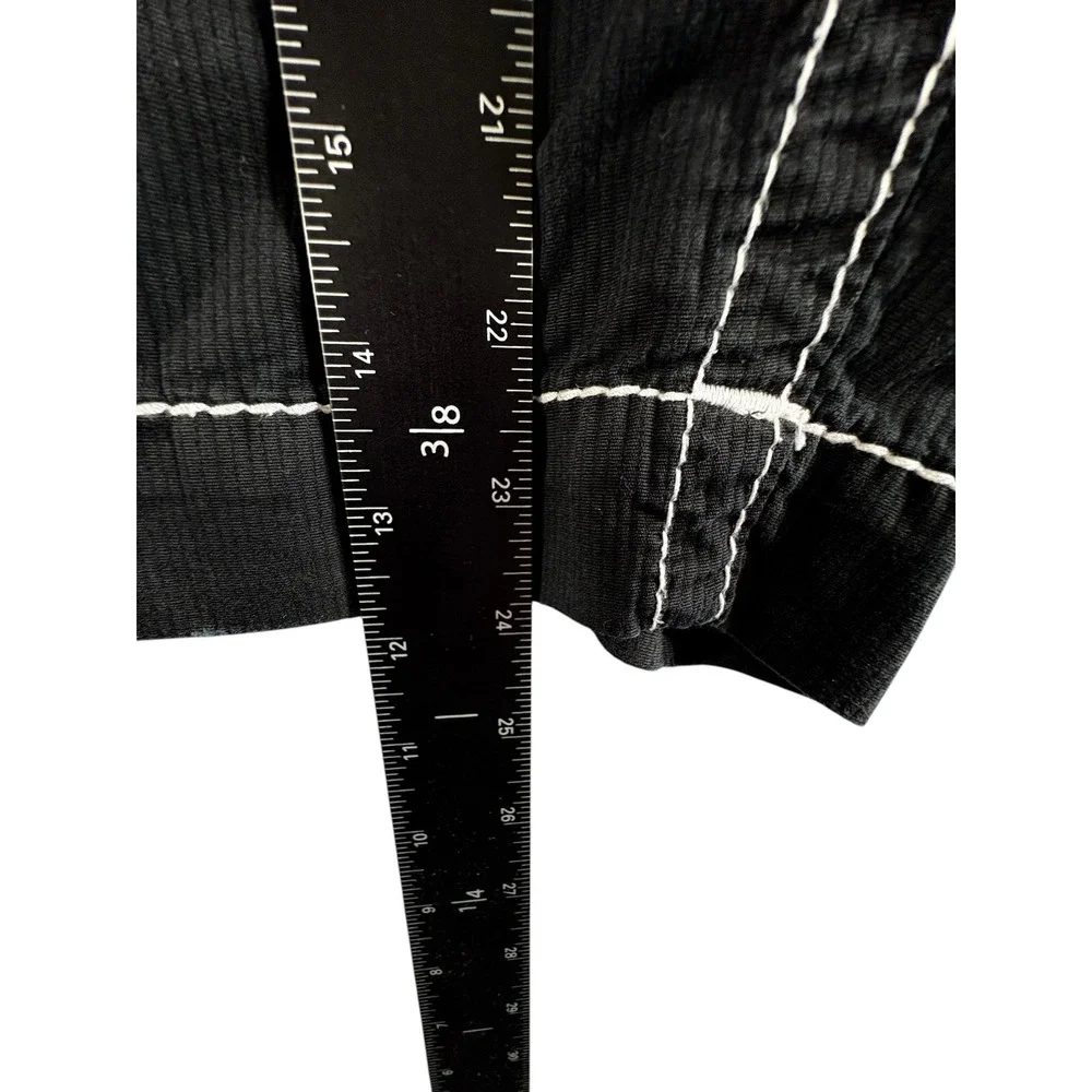 Rock Revival Cargo Shorts Mens 38 Black Slim Y2K Premium Grunge Street Heavy Y2K